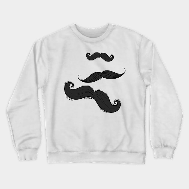 Mustache Crewneck Sweatshirt by Weldi - 33 Studio Design